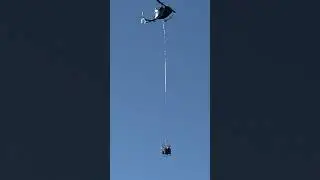Helicopter transporting cargo #helocopter #cargo #lowflying #heavylifting
