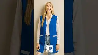 #AI Kittel I Blauer #Kittel aus Mischgewebe perfekter Begleiter zur wei&szlig;en #Bluse