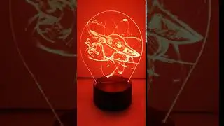 Lamp Led 3D Baby Yoda