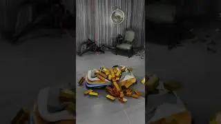 Amazing 3D Animation with Realistic Cutting Physics #Shorts