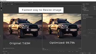 Photoshop Resize image | Fastest Way Without Losing Quality | Photoshop Tutorial