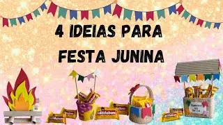 4 IDEIAS PARA FESTA JUNINA/SÃO JOÃO COM MATERIAIS RECICLÁVEIS