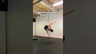How to do an intermediate pole dance combo on a static pole// pole tutorial #polefitness #poledance