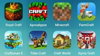 Royal Craft, Apocalypse, Minecraft, FarmCraft, Craftsman 5, Tribe Craft, Craft World, Kyoto Craft