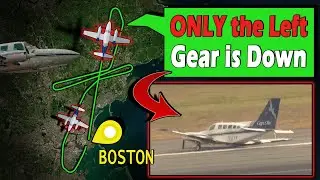 Plane LANDS WITH ONLY ONE WHEEL | Awesome Piloting Skills!