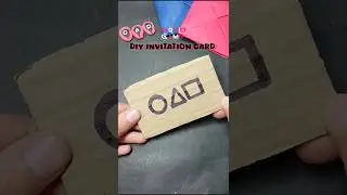 Squid Game DIY Invitation Card : Who Will You Take To The Game??#squid game#tutorial#shorts