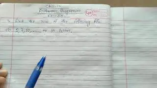 Find the sum of thee following APs. (i) 2,7,12,....., to 10 terms.