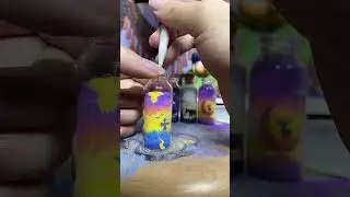 #221182 Butterfly Scarecrow Art Bottles-sand bottles