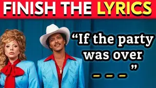 FINISH THE LYRICS🎵 2020s Viral Popular Songs  | Music Quiz