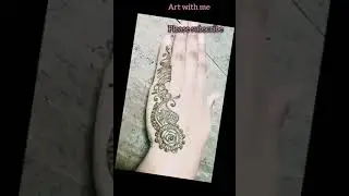 easy one finger string mehndi design for beginners  || back hand arabic art || #mehndidesign #mehndi