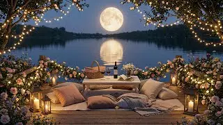 Full Moon Lake Ambience ✨ Romantic Night for Relaxing, Sleeping & Dreaming