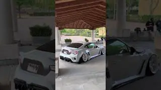Bagged BRZ With Robot Craftsman Widebody Kit #gt86 #frs #brz #toyota #subaru #86
