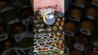 ASMR Satisfying Eating Cute Honey Bee Emoji 🐝 #asmr #emojicallenge #satisfyingvideo