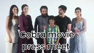 Cobra movie press meet Vikram Srinidhi Shetty Mirnalini Ravi Miya GeorgeMeenakshi Govindaraj