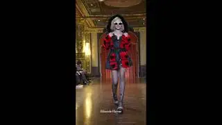 pretty girls model in Winter coats couture fashion show SS23