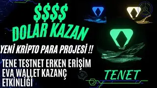Yatırımsız Tenet Token Kripto Kazan [ Eva Wallet ] Dolar Kazan !! #kripto #bitcoin