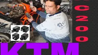 K T M  R C 200 headlight relay wire kaise check karta hai 