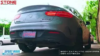 Mercedes AMG C292 M276 GLE43 / Stone Eddy Catted Downpipe