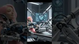 Humanoid Robot Elsa Gets a Check-Up!🤖💖#ElsaRobot #HumanoidRobot #RobotMaintenance #SystemScan