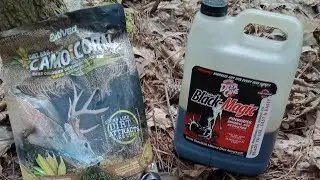 Trying Camo Corn at the mineral site & mock scrape! Final deer preps!