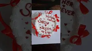 Together Forever ❤️ | New Cake Design | Cake Design with ribbon 🎀 #cake #decor #decoration #design