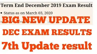IGNOU DEC EXAM RESULTS 7TH UPDATE MARCH 2020 GRADE CARD UPDATE CHAUHAN VIDEOS #ignou