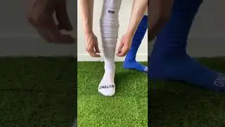 White Scrunch Sock On One Leg & Blue On The Other #shorts