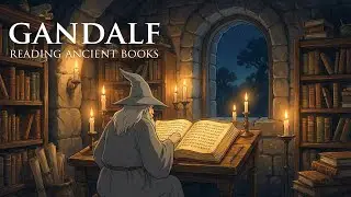 Medieval Music For Focus & Calm | Gandalf Reading Ancient Books