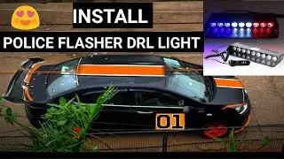 POLICE FLASHER DRL LIGHT INSTALL IN MY CAR❤️|HYUNDAI XCENT |🔥ये तो एक दम मस्त लग रही है...