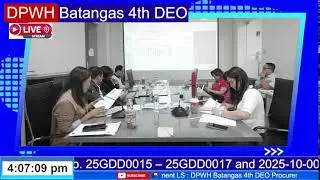 Procurement Livestream for DPWH Batangas 4th DEO on December 16, 2025