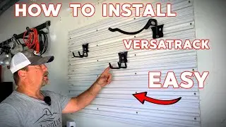 Easy Garage Organization ~ How To Install Craftsman Versatrack