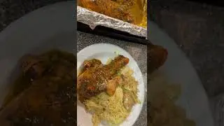 Baked Curry Jerk chicken with Cabbage and Rice  🌶️🥵#healthyfood #betterchoices
