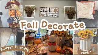 Fall Decorate 2025 Part 1./ Budget friendly fall decor/ decorate with me