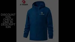 X-TIGER Men Women Waterproof Hiking Jacket Sun Protection Windbreaker Camping Climbing Outdoor Rain