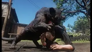 Legendary Giaguaro Panther kills everyone in Valentine - RDR2 PC Modded