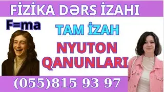 Fizika Dərs izahı. Nyuton qanunları. Dinamikanın əsasları. Ətalət Qanunu. Əvəzləyici Qüvvə 
