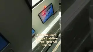 100KVA Servo Voltage Stabilizer Three Phase Oil Cooled with oils Digital Micro Control Technology