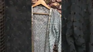 Fox georgette lehanga foil mirror work belt