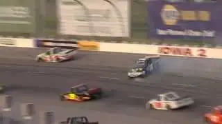 2012 American Ethanol 200 - Brennan Newberry Crash