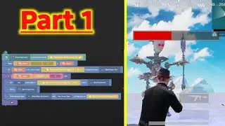 How to make a custom monster health bar, | Visual Programming + UI Editor.