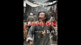 范进中举前后，胡屠户对他的态度有什么变化？这反映了当时怎样的社会现实？#原创视频上热门 #朗诵教学 #范进中举故事讲解 #范进中举 #吴敬梓儒林外史