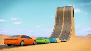 Small to Giant Cars vs Giant Bulge - BeamNG.drive #crashdrive #beamngdrive