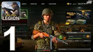 World War Legion: WW2 PvP FPS - Gameplay Walkthrough Part 1 - Tutorial (Android, iOS)