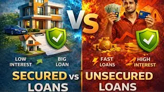 Secured vs Unsecured Loans Difference Explained | DSA Guide #securedloans#unsecuredloan #DSATraining