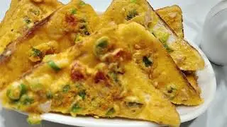 Masala Besan Toast | French Toast Recipe Indian Style | Easy Breakfast | Bushra's Yummy Recipe