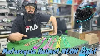 Universal Motorcycle Helmet NEON Light With Controller | Ab Helmet Ko Or Khubsurt Banay