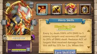 Castle clash: Berserker in action