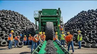 Inside the Modern Tire Factory &ndash; Full Process How Old Tires Are Made New