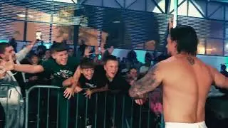 Kris Jokić entrance during first Cro Pro Wrestling event 
