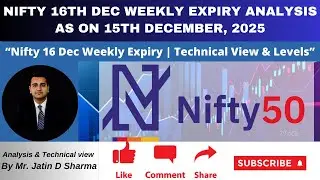 &ldquo;Nifty 16 Dec Weekly Expiry Analysis | Technical View & Levels as on 15-12-2025&rdquo;